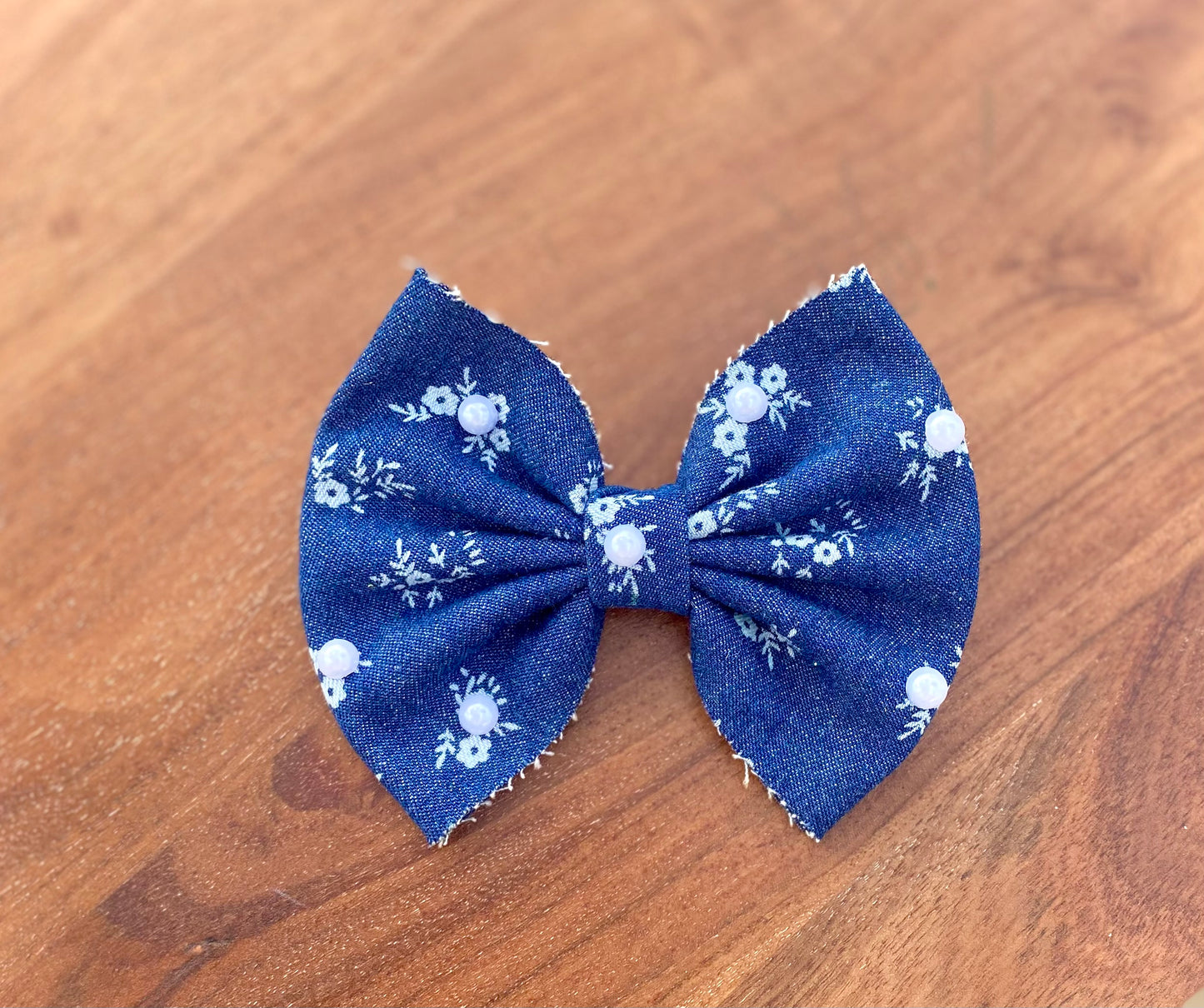 Denim floral