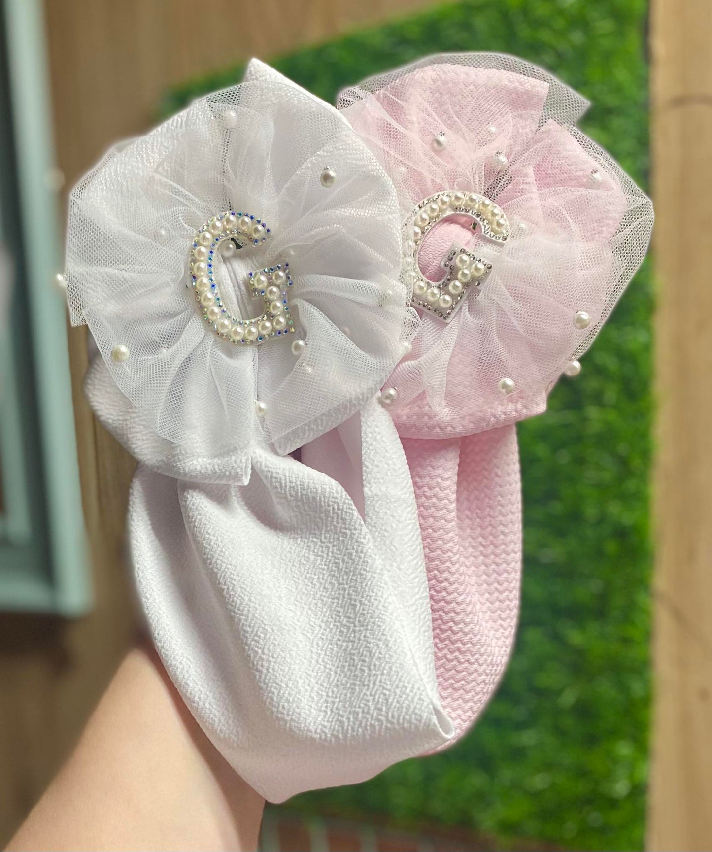 Pink and pearls