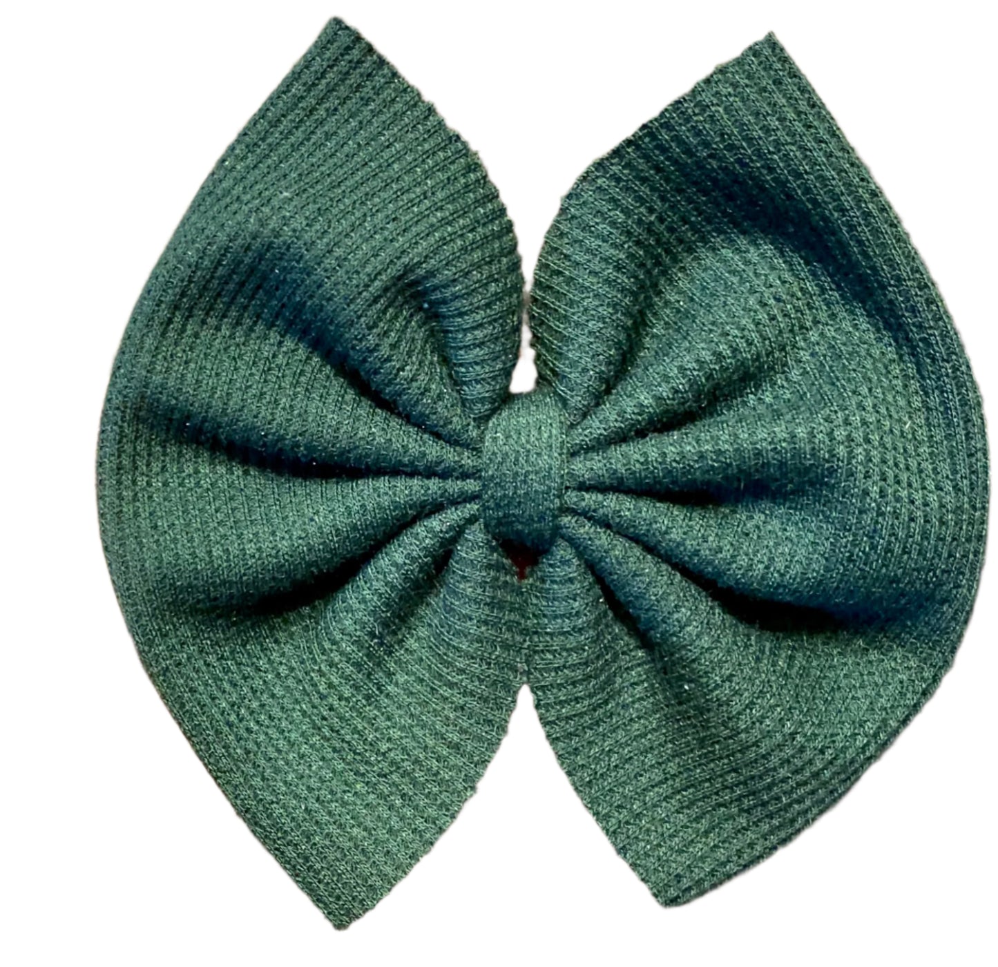 Green waffle sweater