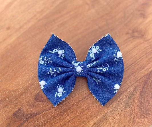 Denim floral