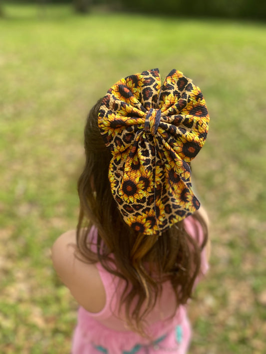 Cheetah print w/Sunflowers