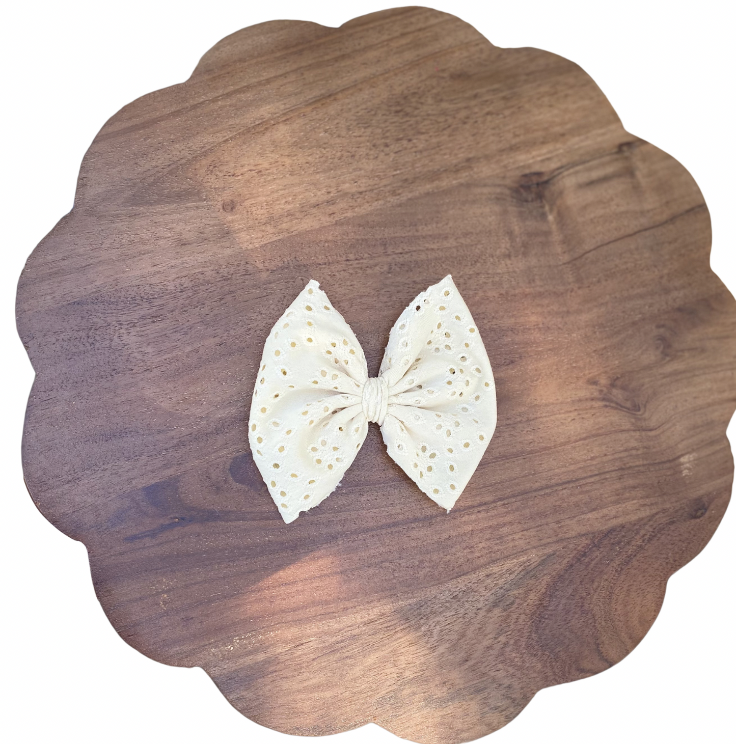 Cream eyelet