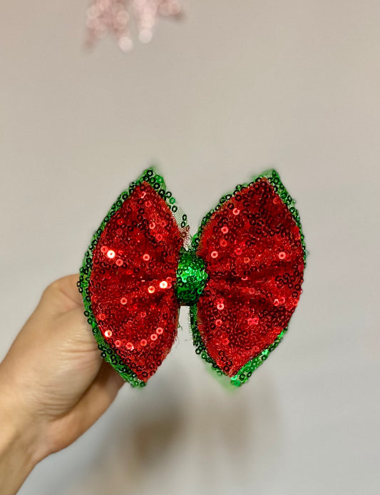 Green/red sequin