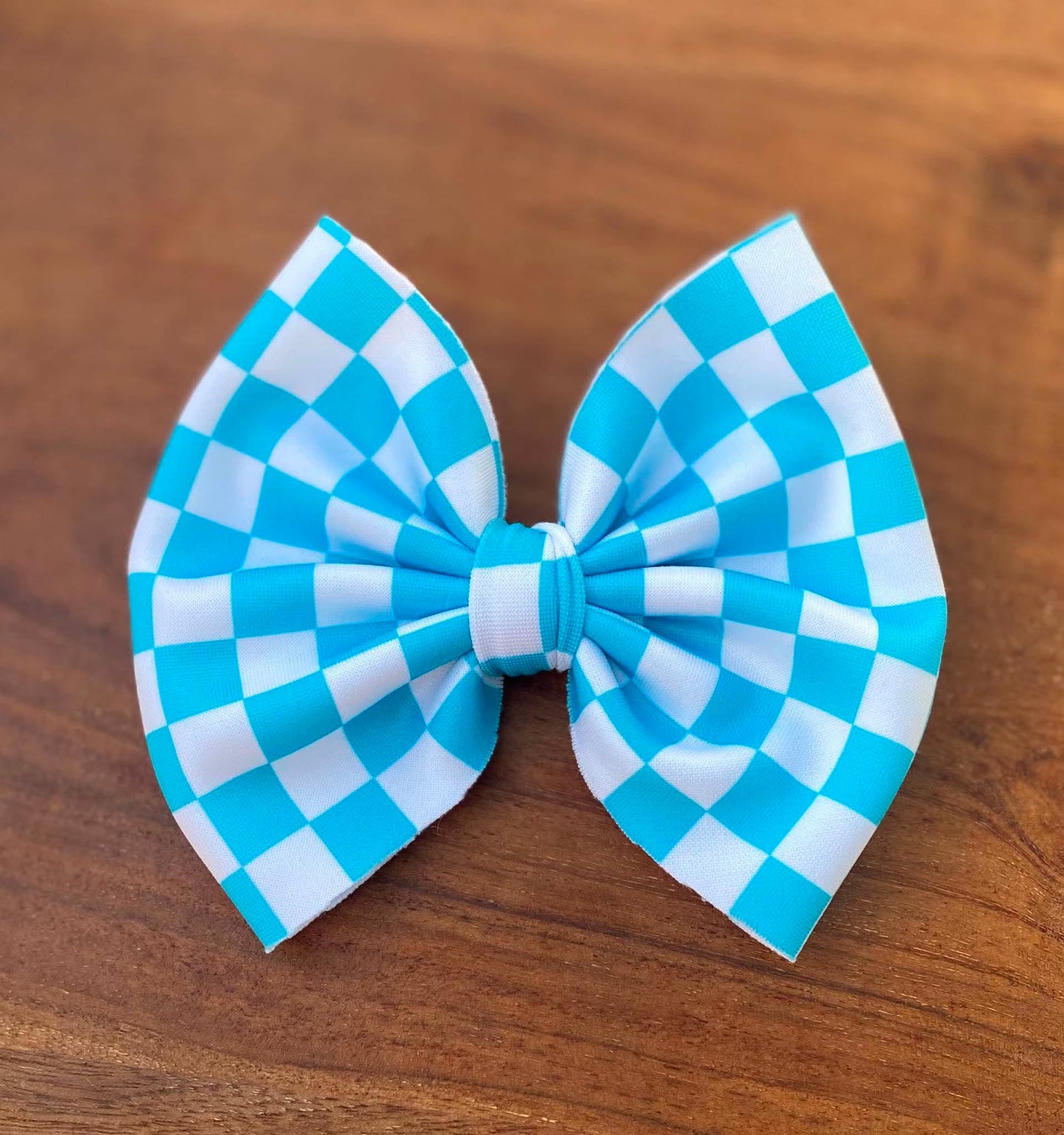 Blue Checker (swim bow)